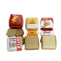 Boîte de papier de frites à emporter emballage alimentaire boîtes de kraft de burger d'aile de poulet personnalisées conteneur de boîte de restauration rapide à emporter
