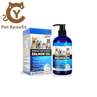 Huile de saumon liquide en gros avec Oméga-3 EPA+DHA pour un pelage brillant et anti-chute pour chats et chiens, santé de la peau et du pelage, personnalisation OEM
