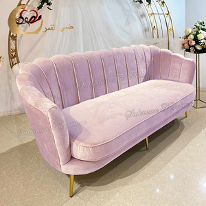 Banquet Hall White Velvet Modern Royal Wedding Furniture Tufted Aristocratic <b>Sofa</b> for Apartment and Hotel Use - Product Image 5