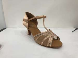 Chaussures de <span class=keywords><strong>danse</strong></span> de salon en satin de soie pour femmes Salsa Samba <span class=keywords><strong>Kizomba</strong></span> - Product Image 4