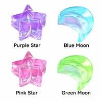 Boîte Mystère Mignonne Étoile Lune Fidget Slow Rising Anti-Stress Jouets Sensoriels Souples à Presser