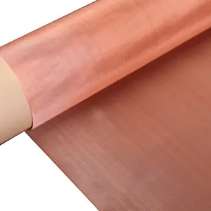 Fine Copper Grid/red Copper Cloth/copper Infused Fabric Mesh