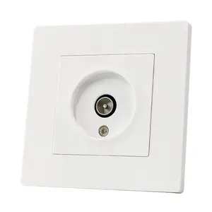 Modern Minimalist Appearance European Standard PC Wall Plate White Black Gold Grey Satellite Socket Female Male Wall Socket