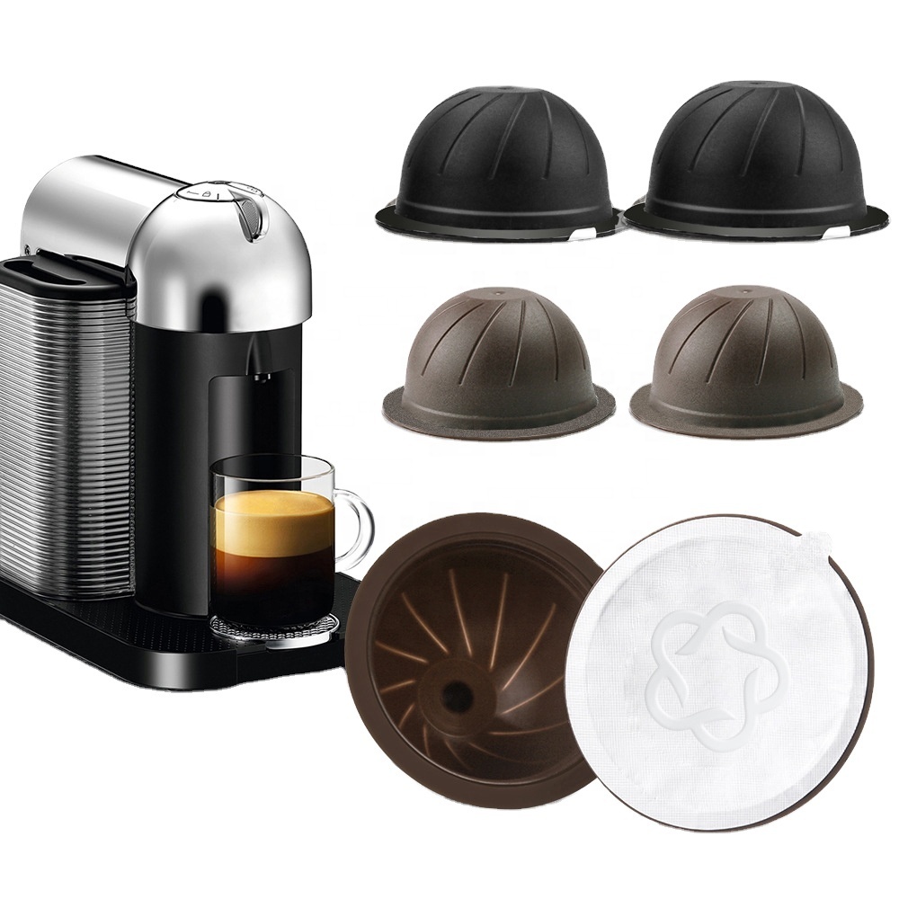 Новинка 2022, многоразовые капсулы для кофе эспрессо, K-Cup, порошок для темного обжарки кофе для Nespresso Vertuoline