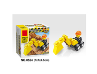 Dernière conception enfants faveur bricolage militaire et construction éducation ingénierie camions véhicule bloc ensemble de construction jouet technique