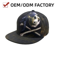Topi Snapback Unisex 6 Panel Custom Grosir, Cetak Sublimasi, 100% Poliester, Pinggiran Datar