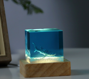 Lampe en résine de baleine <span class=keywords><strong>d</strong></span>'océan écologique Durable moderne haut de gamme <span class=keywords><strong>d</strong></span>écoration de bureau ornements amis pendaison de crémaillère Diwali baptême - Product Image 2