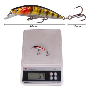 Nouvelle leurre artificielle Micro-Sinking 6cm/6.7G Minnow Lua en plastique dur avec hameçon à rainure sanguine pour la pêche à la truite, au zander et au brochet - Product Image 5