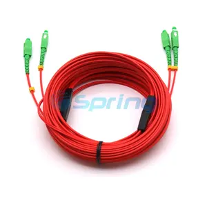 Cable de caída FTTH SC APC Simplex Patch cord 10M 20M 30M Color Rojo