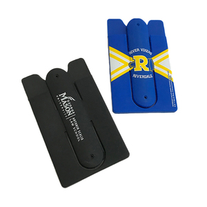 Porte-cartes de visite en caoutchouc et silicone, pour téléphone portable, de haute qualité, vente en gros - Product Image 1