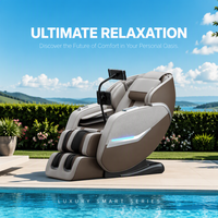 Fauteuil de massage 3D SL Rail à commande grand écran, avec thérapie par chaleur Shiatsu, pour usage commercial (hôtels, salons) - Vente directe usine