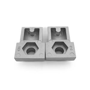 Fabrik Präzisions produktion Aluminium Vierkant rohr verbinder Zweiwege 90-Grad-Innenverbindung - Product Image 3