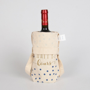 Bolsa de Lona con Estampado de Lunares Azules, Venta al Por Mayor de Fábrica - Bolso de Hombro Ligero <span class=keywords><strong>para</strong></span> Agua y Vino, Precio Promocional - Product Image 1