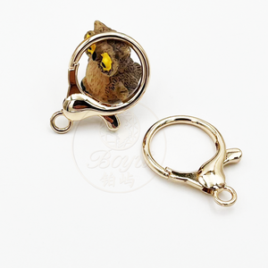 Fivela Redonda de Liga de Zinco Platinum Island 34mm - Acessórios de Metal para Bolsas, Alças e Cintos - Estilo Vintage - Product Image 6
