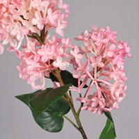 Bunga Lilac Buatan Rosan, Bunga Tiruan Berkualitas Tinggi, Cetakan Gel Lunak Injeksi, Ornamen Dekoratif Ruang Tamu Modern, Berbahan Minyak