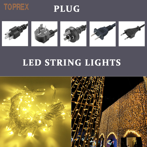 Guirlande lumineuse <span class=keywords><strong>LED</strong></span> d'extérieur la plus vendue pour décorations de Noël, en cuivre, IP44, 110V/220V, RGB, bleu, vert, rose, violet, blanc froid, pour arbres - Product Image 4