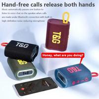 Enceintes sans fil miniatures TG396 RGB IPX7 étanches, enceinte musicale BT portable avec sangle de transport, cordon, pour vélo, alpinisme