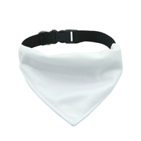 Nueva sublimación espacios en blanco pañuelo liso perro Navidad perro Bandana Logo ajustable mascotas bufanda para cachorro gato