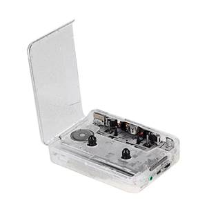 Lettore di Cassette Portatile Trasparente in Plastica, Ricaricabile e Alimentato via USB, con Jack per Cuffie, <span class=keywords><strong>Convertitore</strong></span> <span class=keywords><strong>MP3</strong></span> Hi-Fi - Product Image 6