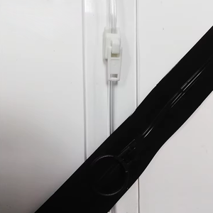 <span class=keywords><strong>Fermeture</strong></span> éclair double en plastique translucide PE à <span class=keywords><strong>clip</strong></span>, vente en gros, pas cher - Product Image 5
