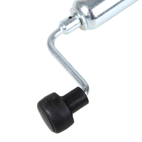 Remorque tactique en aluminium avec pince et jante en acier, roue dentelée pneumatique, robuste de 48 mm