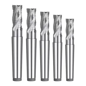 HUHAO HSS Taper Shank End Mills Metal CNC Steel Taper Cobalt End Mill HSS For Steel With Guard Hole H04231001