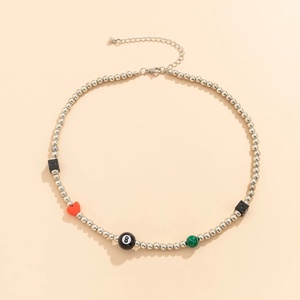 สร้อยคอโชคเกอร์ลูกเต๋าเลขแปดนำ<span class=keywords><strong>โชค</strong></span>สำหรับผู้ชาย สไตล์โบโฮ ลูกปัดเล็กๆ ประดับคอ เครื่องประดับแฟชั่นสำหรับทุกเพศ - Product Image 6