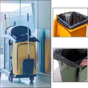 ถุงขยะก้นดำแบบซีลความร้อน วัสดุ HDPE ใช้แล้วทิ้ง ขายดีที่สุด พิมพ์โลโก้ตามสั่ง - Product Image 2
