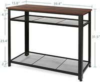2023 Table basse en fer forgé pour couloir en bois bon marché avec rangement