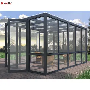 4 Saison Wintergarten Hurricane Proof Fertighäuser Glas Wintergärten Details Flachdach Wintergärten mit Schwingt ür