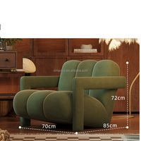 Chaise de loisirs pour une personne en agneau cachemire style crème salon balcon chaise de canapé paresseux moderne et simple