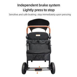 Cochecito Doble para Bebés de Alta Calidad para Autocaravanas, con Tubo de Acero, Plegable, Tipo Push-Pull, para Sentarse, para Acampar al Aire Libre - Product Image 5