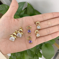 Pendentif délicat pour filles et garçons, pendentif à breloques, Bracelet, fabrication de bijoux, accessoires, Micro ange, aile, pendentif en cristal, vente en gros