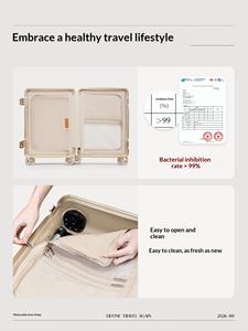 Valigia Spinner DTA 20 Pollici in Policarbonato Rigido con Manico Allungabile Unisex Telaio in Alluminio Rimovibile Lavabile Serratura TSA per Imbarco - Product Image 3