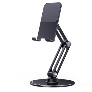 Soporte de escritorio ajustable para tableta, soporte metálico de aleación de aluminio con diseño de rotación para <span class=keywords><strong>iPhone</strong></span>, ipad y teléfono móvil, 360 - Product Image 2