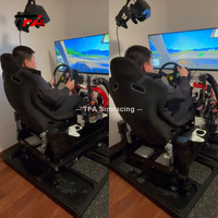 Cockpit de jeu de réalité virtuelle en aluminium à 4 axes, siège réglable prêt pour la réalité virtuelle, simulateur de course à retour de force, arcade de conduite