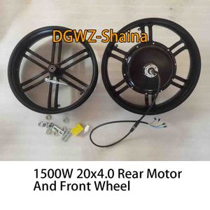 20*4.0 20x4.0 20 इंच गियरबॉक्स 48v 52v 60 बनाम 72 वी 1500w फैट टायर इलेक्ट्रिक साइकिल एकीकृत रियर हब मोटर - Product Image 4