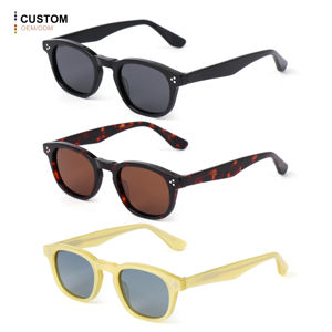 トレンディなシェイディレイズ メンズ レトロ ラウンドスクエア サングラス UVカット アセテート 偏光サングラス レディース - Product Image 1