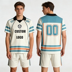Maillot de football personnalisé en gros par sublimation, uniforme de football vierge, tenue d'entraînement et de match pour équipe, ensemble de sportswear respirant à séchage rapide - Product Image 2