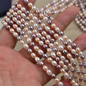 Perlas Sueltas Barrocas de Agua Dulce Naturales Grises de 4-10 mm, con Orificio Lateral, de Doble Cara, con Luz Intensa, para Manualidades, Venta al por Mayor - Product Image 2