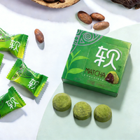 Bonbons au chocolat matcha/rose/truffe noire 60g, chocolat moelleux, boules de chocolat halal, chocolat fourré à la confiture, mini truffes au chocolat