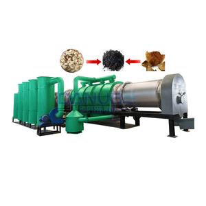 Ligne de production industrielle de charbon de biomasse continu à partir de paille de riz, de coques de riz et de coques de noix de coco - Product Image 1