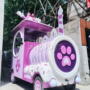 Tren Turístico Eléctrico Novedoso para Parques al Aire Libre, Tren Familiar Sin Rieles Comercial para Ferias en Venta - Product Image 6