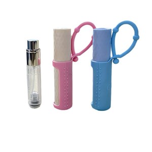 Flacons de parfum rechargeables de 5 ml en ivoire avec manchon en silicone, format voyage, emballage cosmétique réutilisable - Product Image 3