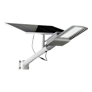 Lampe <span class=keywords><strong>solaire</strong></span> LED extérieure de 30W avec <span class=keywords><strong>poteau</strong></span> de 5-6m, batterie lithium externe sous le panneau <span class=keywords><strong>solaire</strong></span> - Product Image 1