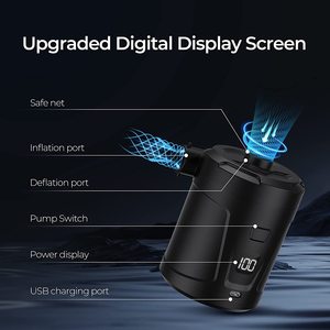 Mini <span class=keywords><strong>pompa</strong></span> ad aria con Display digitale 4000mAh ABS materiale 12V Cordless per nuoto anelli materasso ad aria e sacchetti sottovuoto - Product Image 2