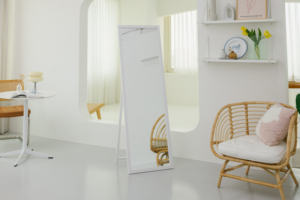 Manufacturers Direct Sales Modern Style Rectangle Floor <b>Mirror</b> High Quality Particle Board with <b>Paper</b> MR-12 - Product Image 6