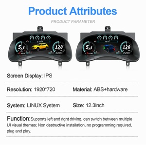 Navihua LCD Instrument Auto <b>Speedometer</b> Linux System <b>Digital</b> Cluster Cockpit Compatible <b>for</b> Infiniti FX25 FX35 FX37 2009-2016 - Product Image 5