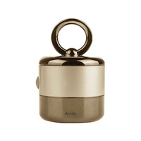 Masseur vibrant électrique portable Amily avec tête remplaçable, sans traces de poudre, pour le maquillage et la beauté