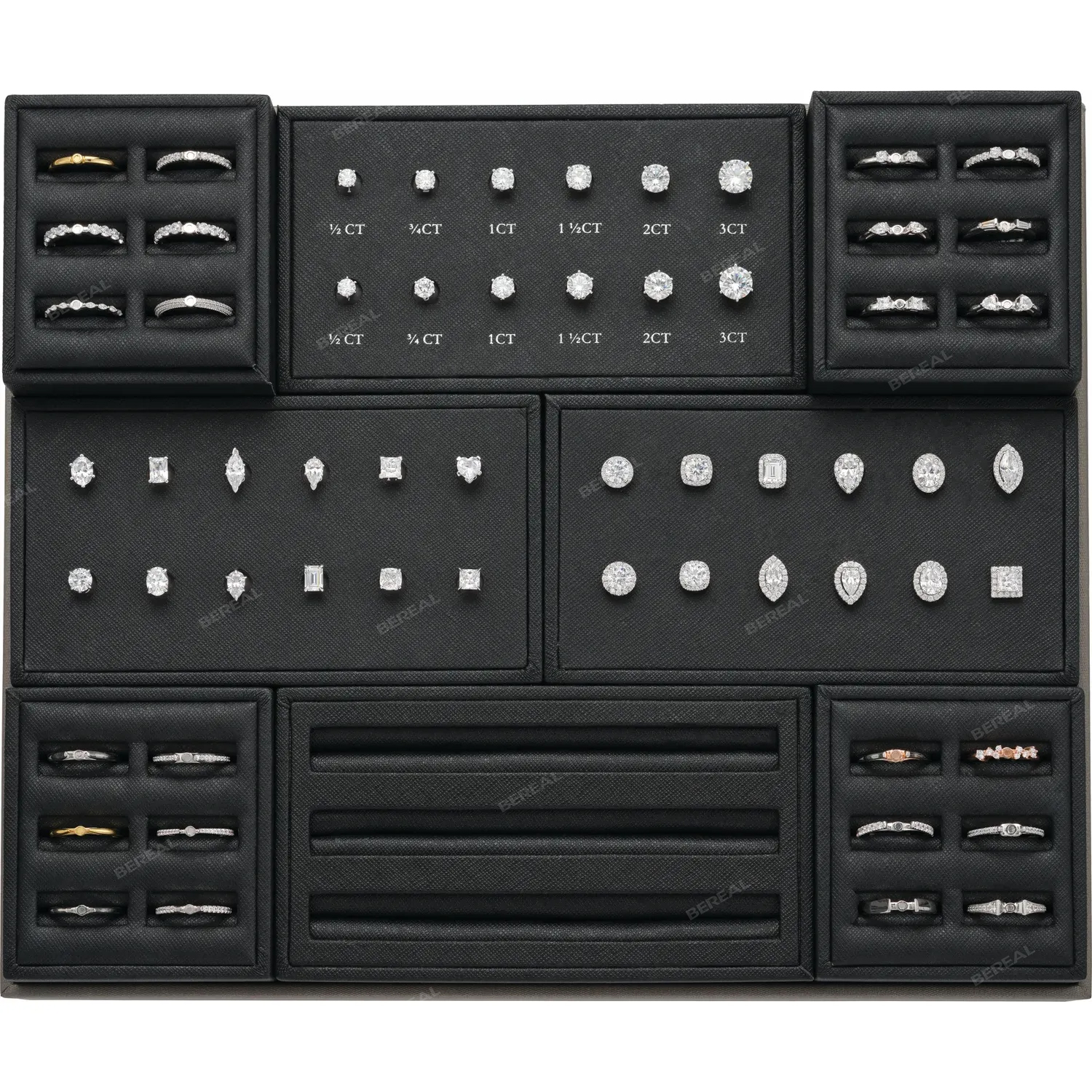 24 anneaux de réglage et 36 têtes